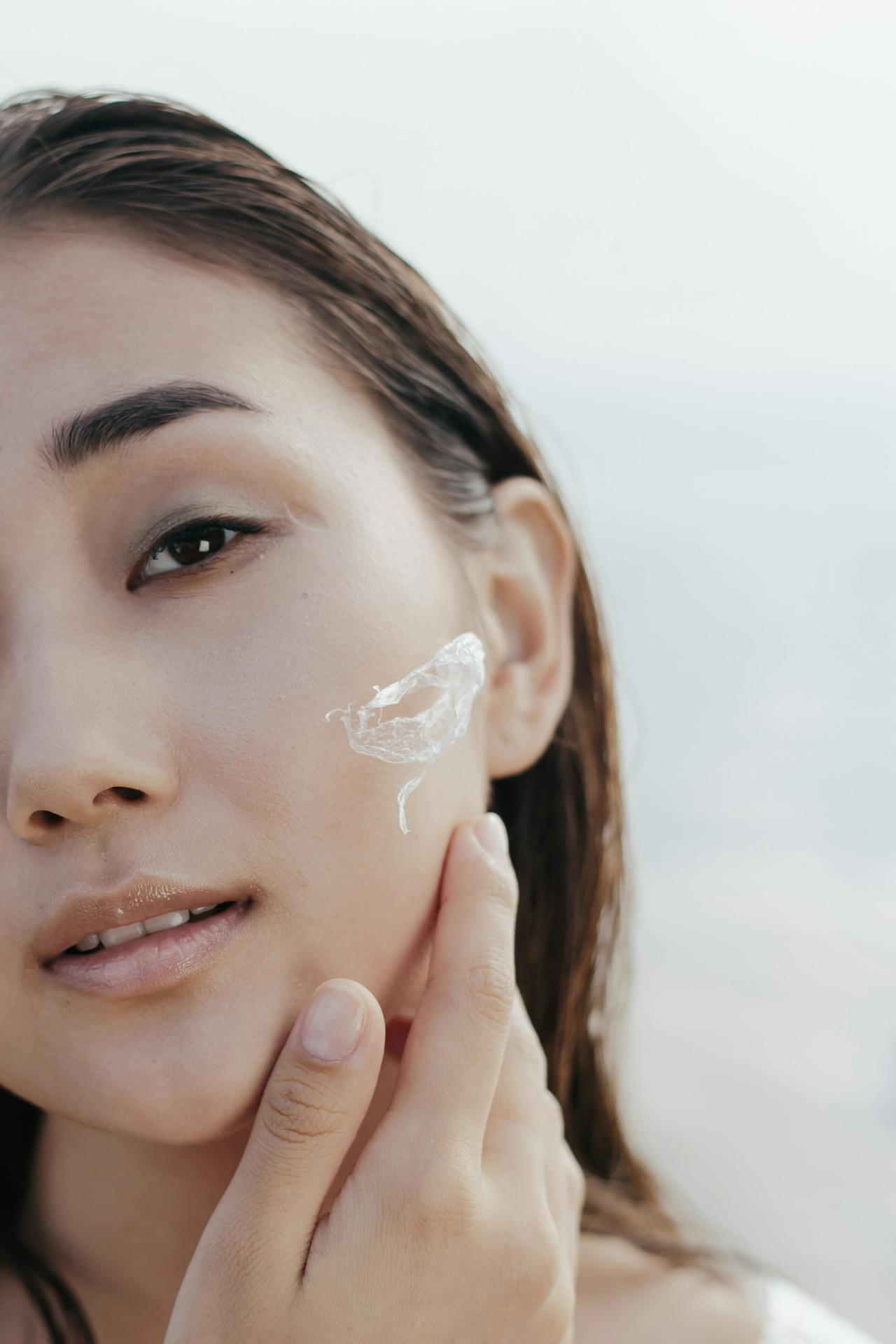 Glowing skin after LED therapy